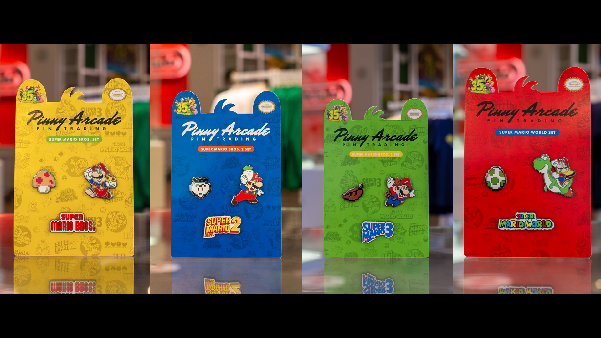 mario 35th pin set