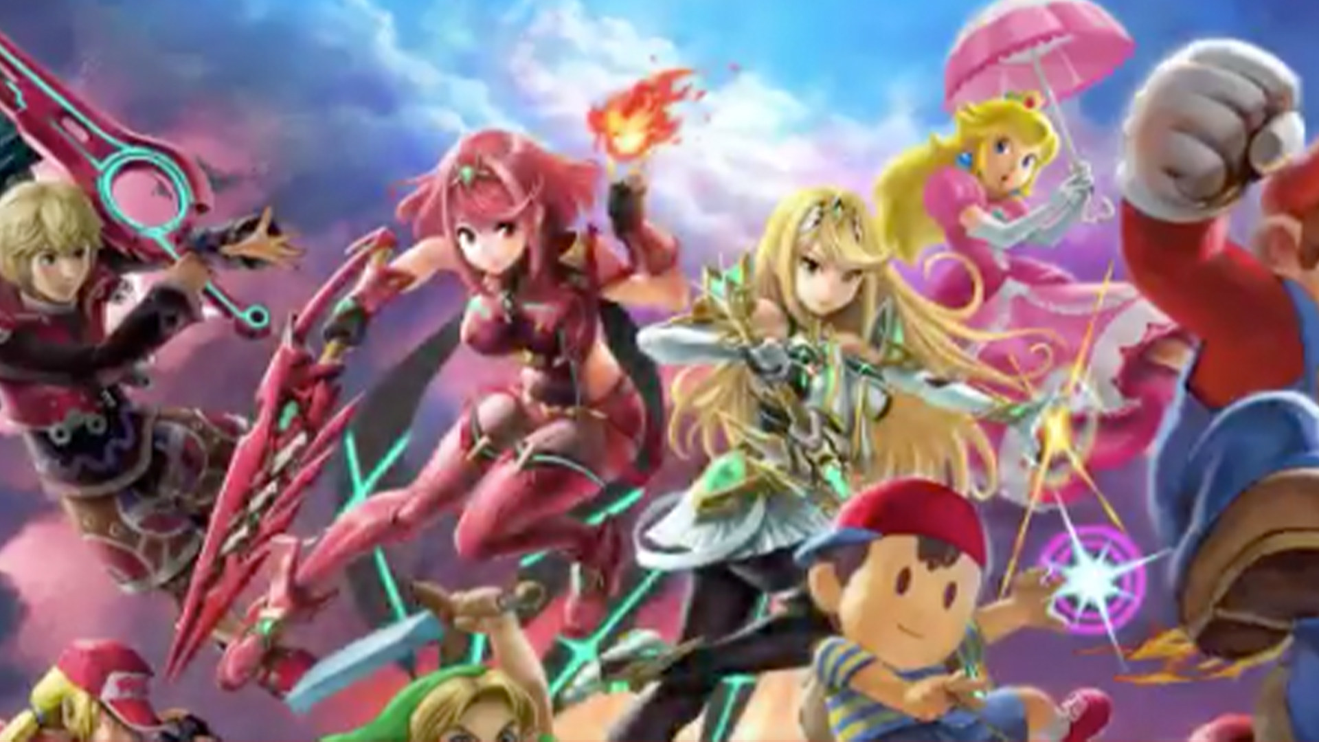 See Pyra and Mythra take their place in the Super Smash Bros. Ultimate mural | Nintendo Wire