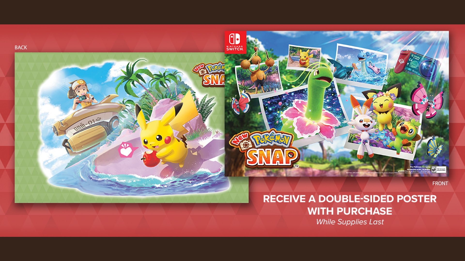 Pokemon snap switch pre on sale order