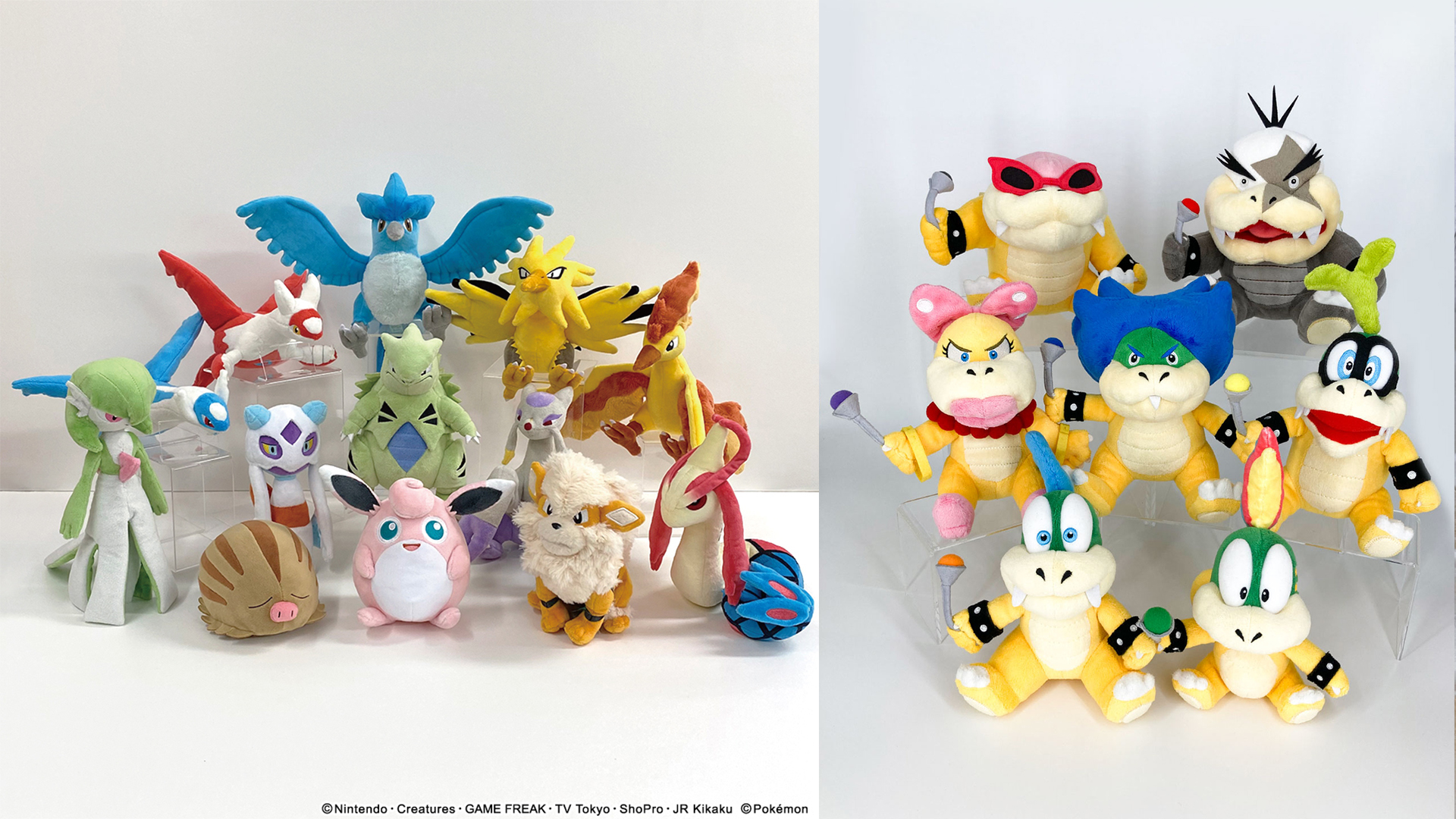 Let's-a go catch 'em all: Adorable new Mario and Pokemon plushies