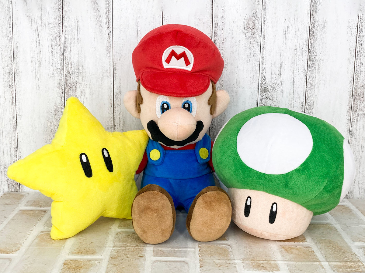 mario power up plushies