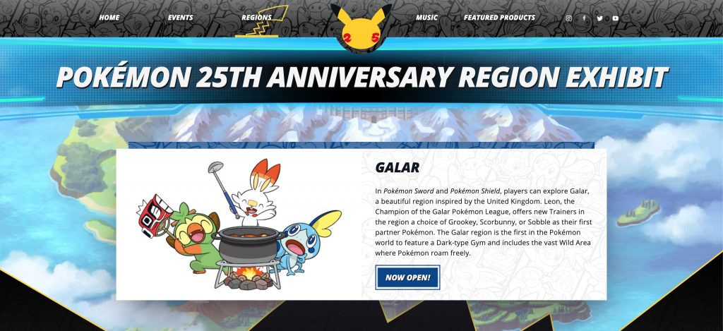 Pokémon 25th anniversary site's digital Alola region exhibit now