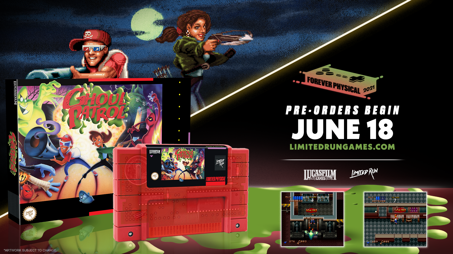 Limited Run Games Snes Ghoul Patrol Standard Edition