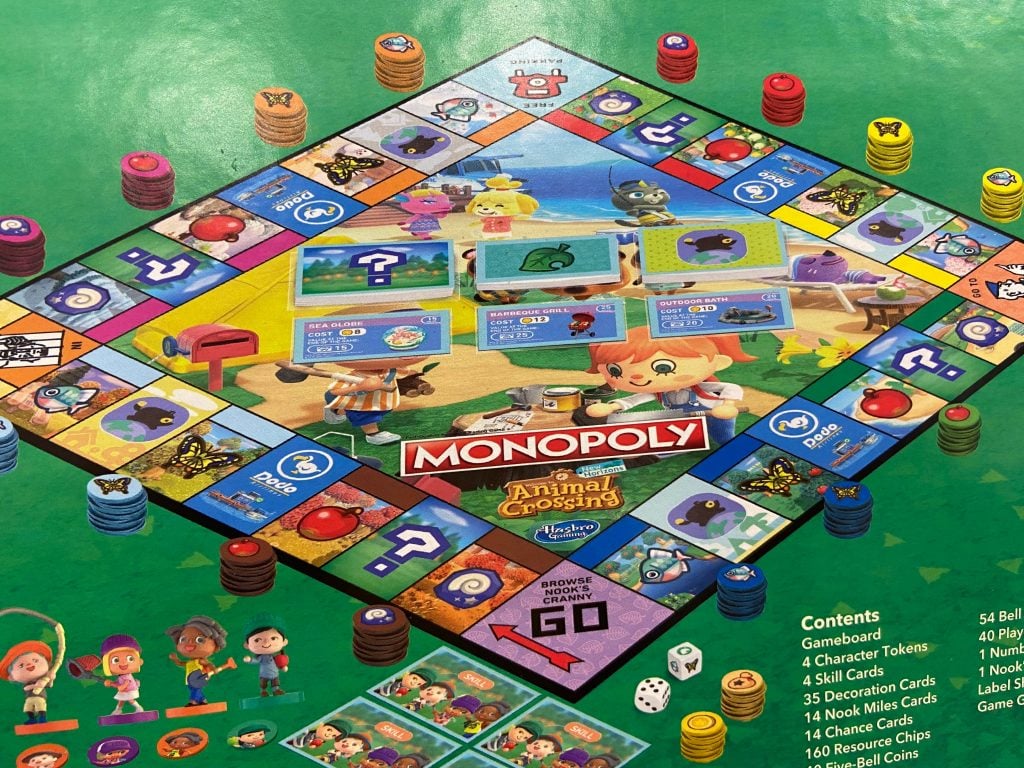 Animal Crossing Hasbro Gaming Monopoly New Horizons Edition Board Game in Hand 