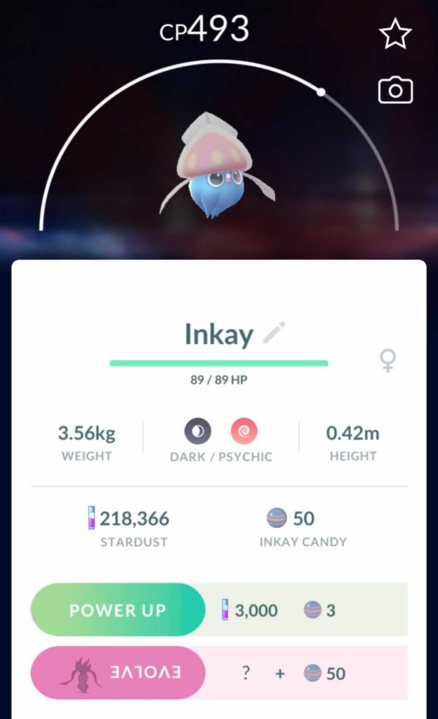 Inkay pokemon go