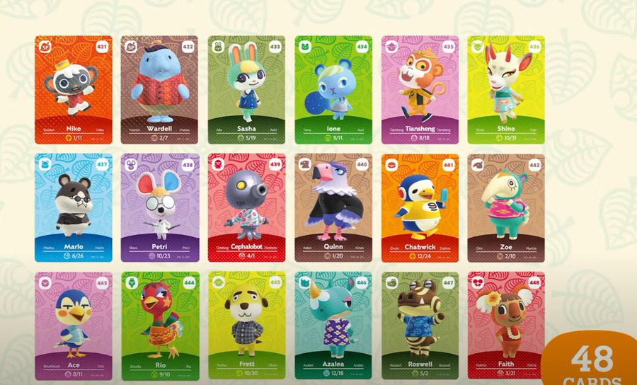 new animal crossing amiibo cards 2021