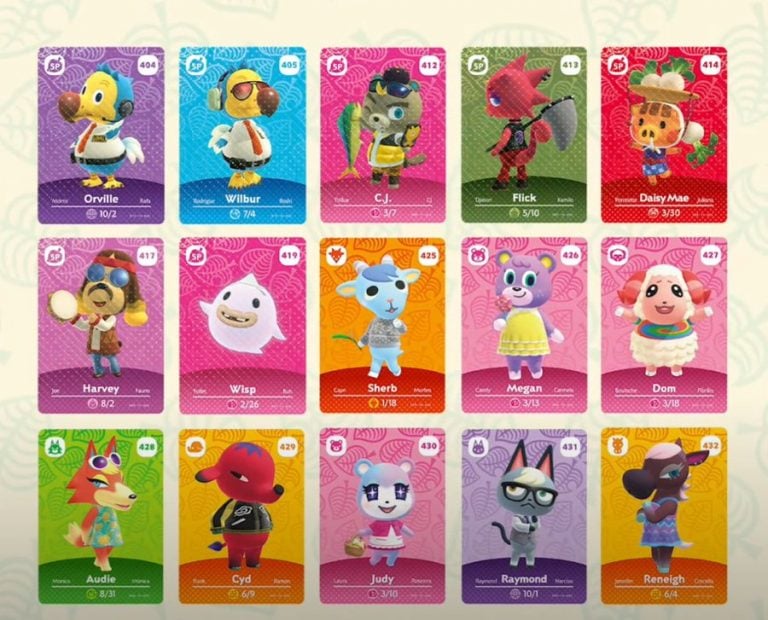 Full List Of Animal Crossing Series 5 Amiibo Cards Nintendo Wire