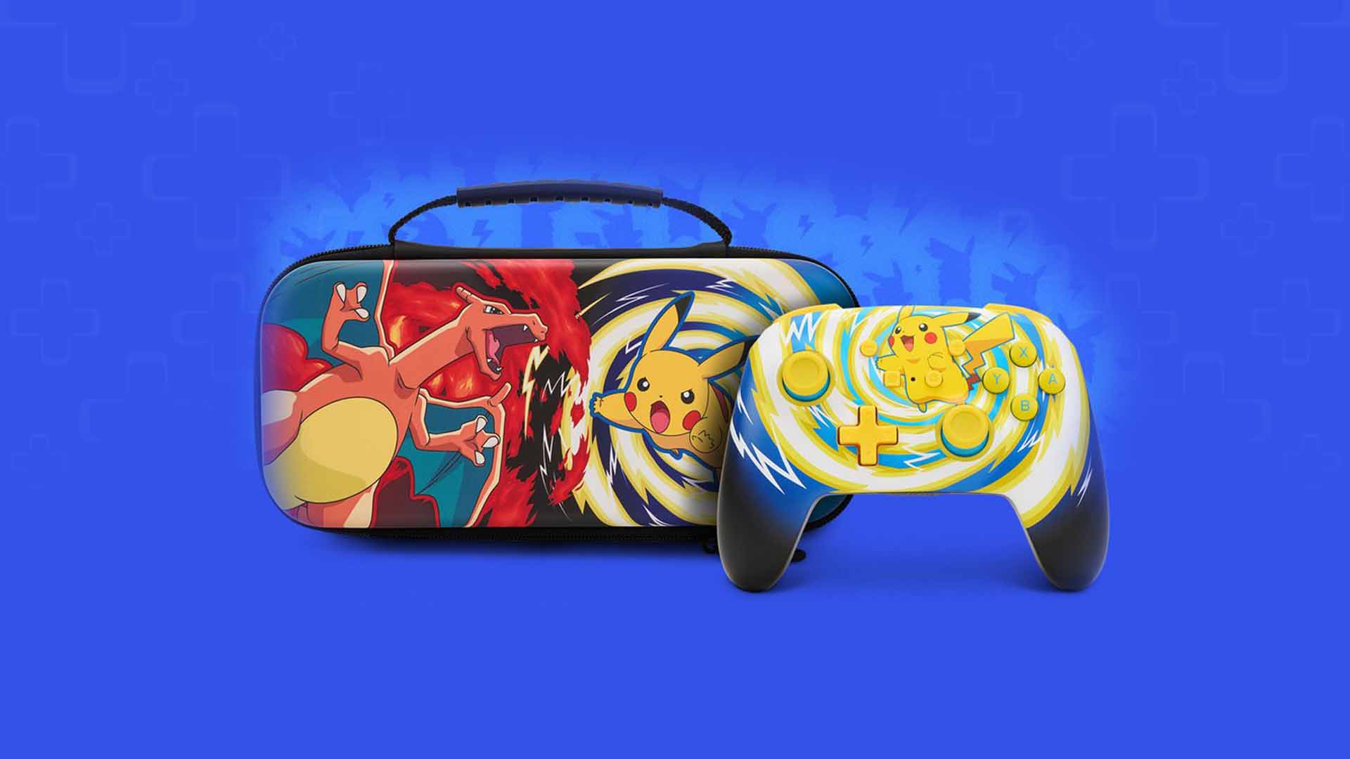 Carry Case Vortex Pikachu vs Charizard - Nintendo Switch Stuff