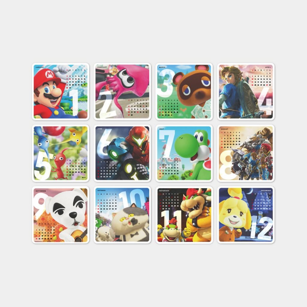Nintendo Calendar 2022 My Nintendo Japan Offers Colorful 2022 Calendar Reward To Members - Nintendo  Wire