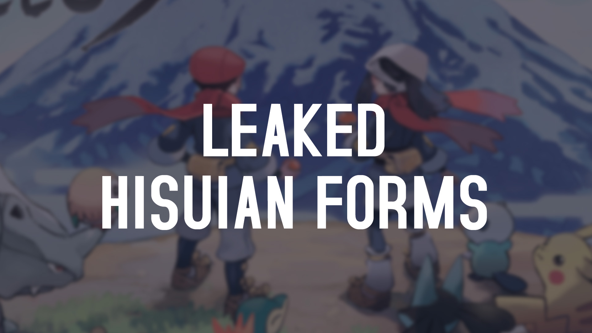 All leaked Hisuian forms in Pokemon Legends Arceus