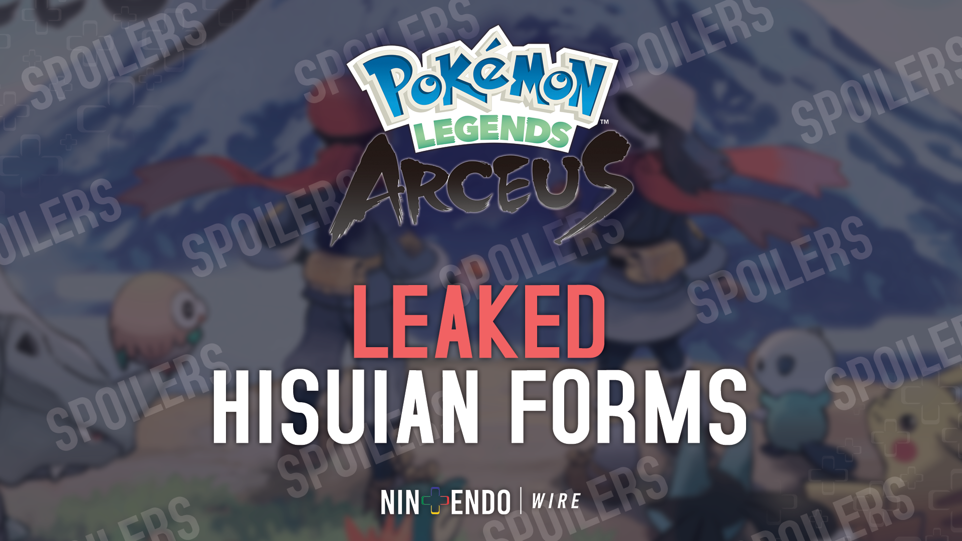 All leaked Hisuian forms in Pokemon Legends Arceus