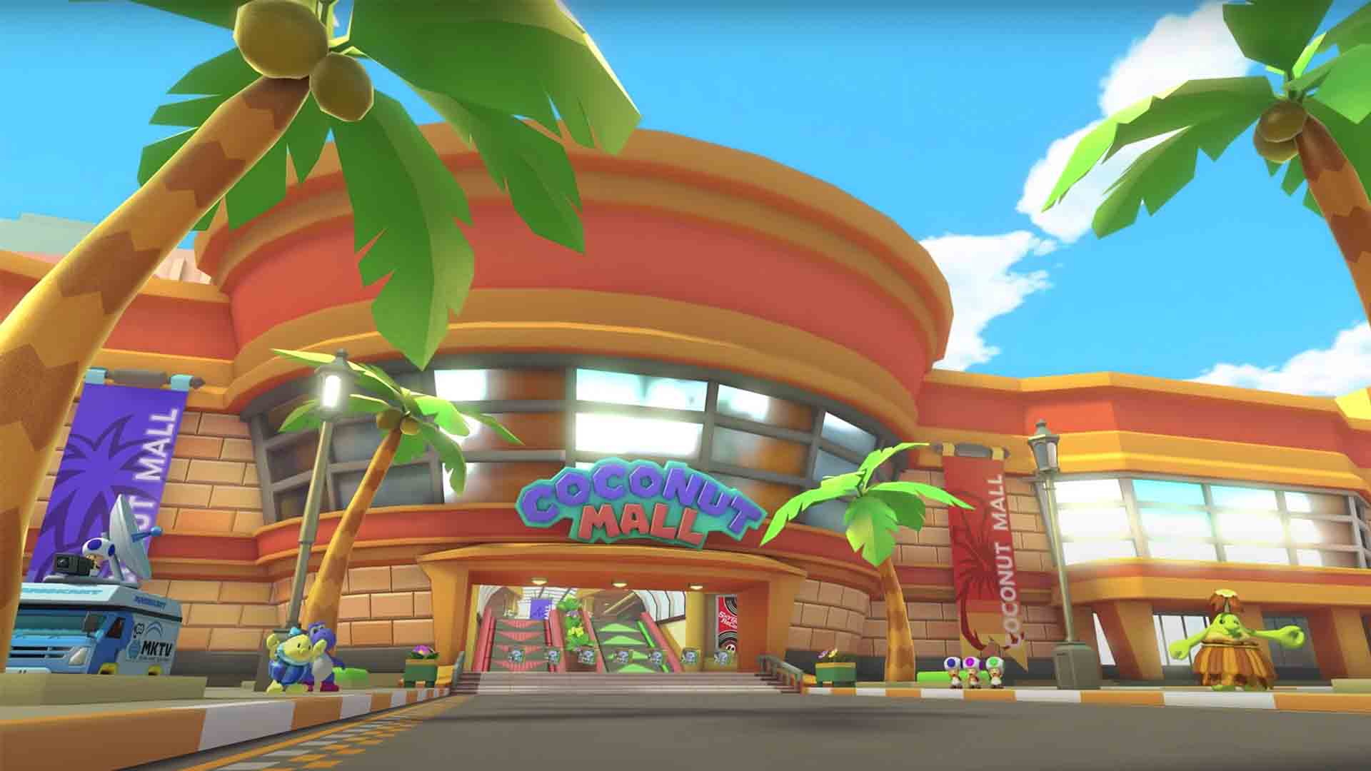 Earth Shattering News Latest Image From Mario Kart 8s Coconut Mall Looks Marginally Nicer Than 3401