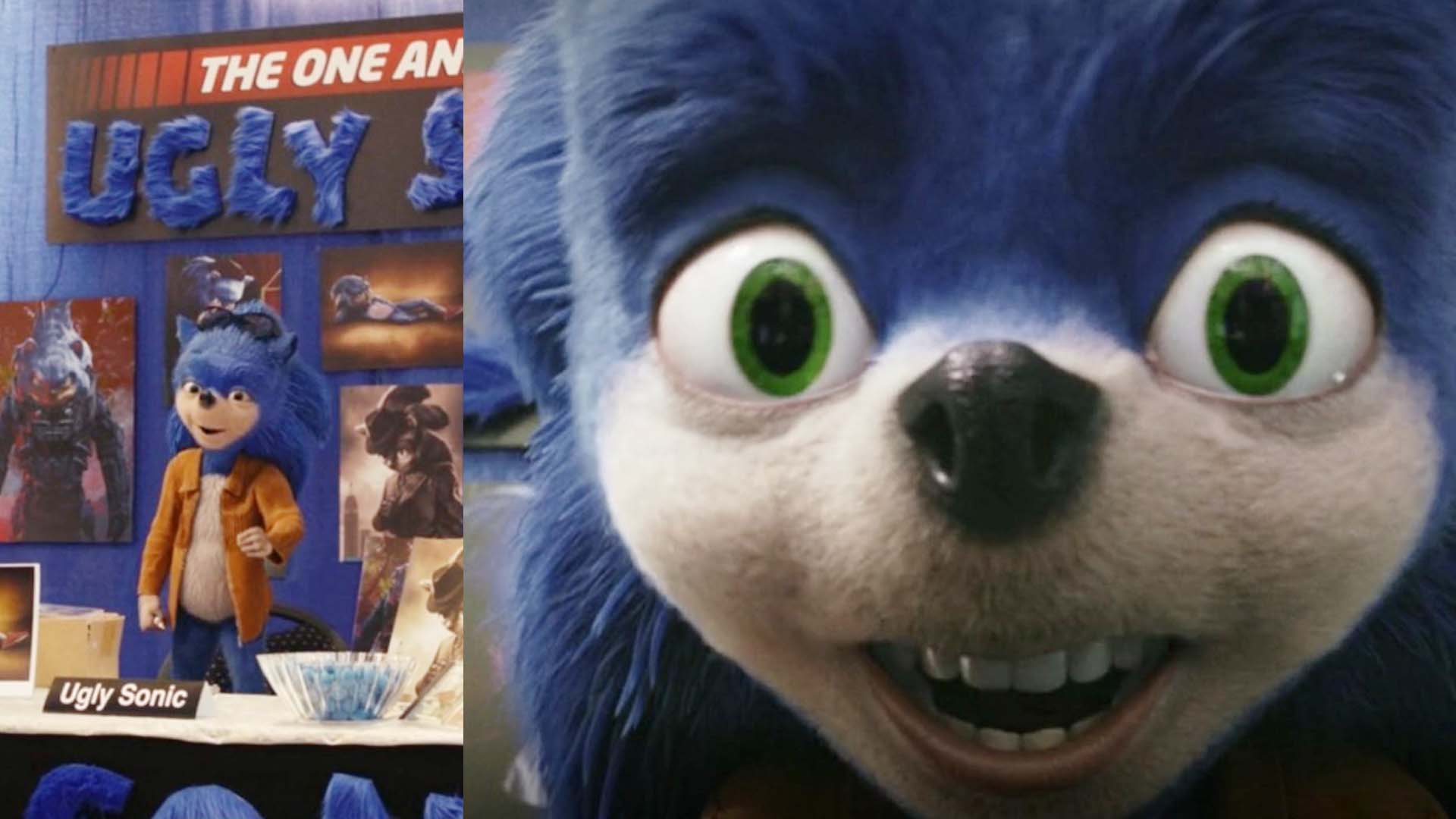 The scrapped 'Ugly Sonic' movie design has a cameo in the new Chip
