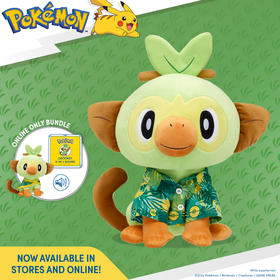 Grookey is the latest Pokémon to get the BuildABear treatment