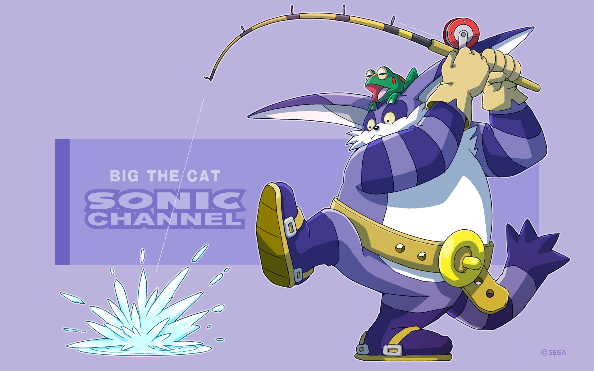 Sonic Channel Shares New Art Of Big The Cat Nintendo Wire