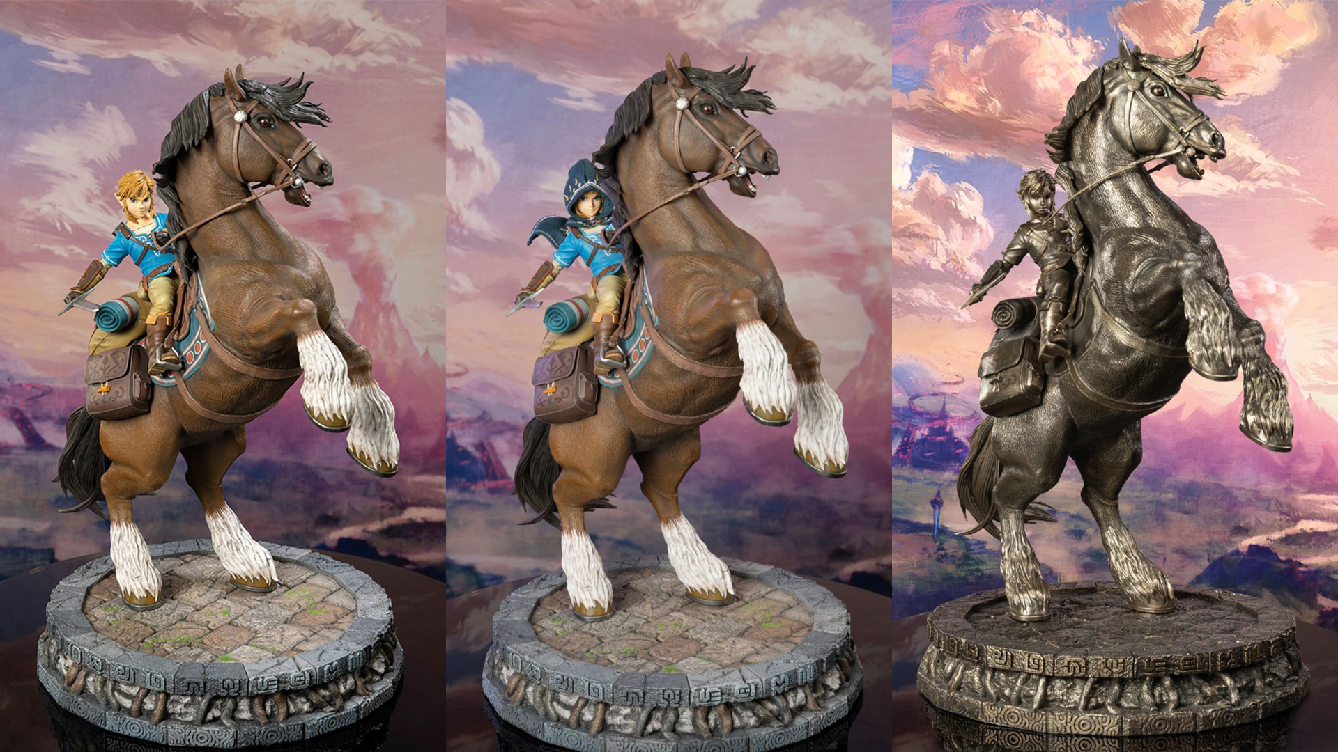 First 4 Figures - Zelda - The Legend of Zelda: Breath of The Wild - Link on  Horseback (Standard Edition) - Figurine Collector EURL