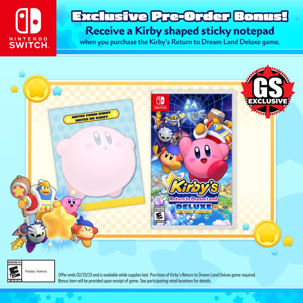 Kirby's Return to Dreamland: Deluxe Edition- Nintendo Switch 