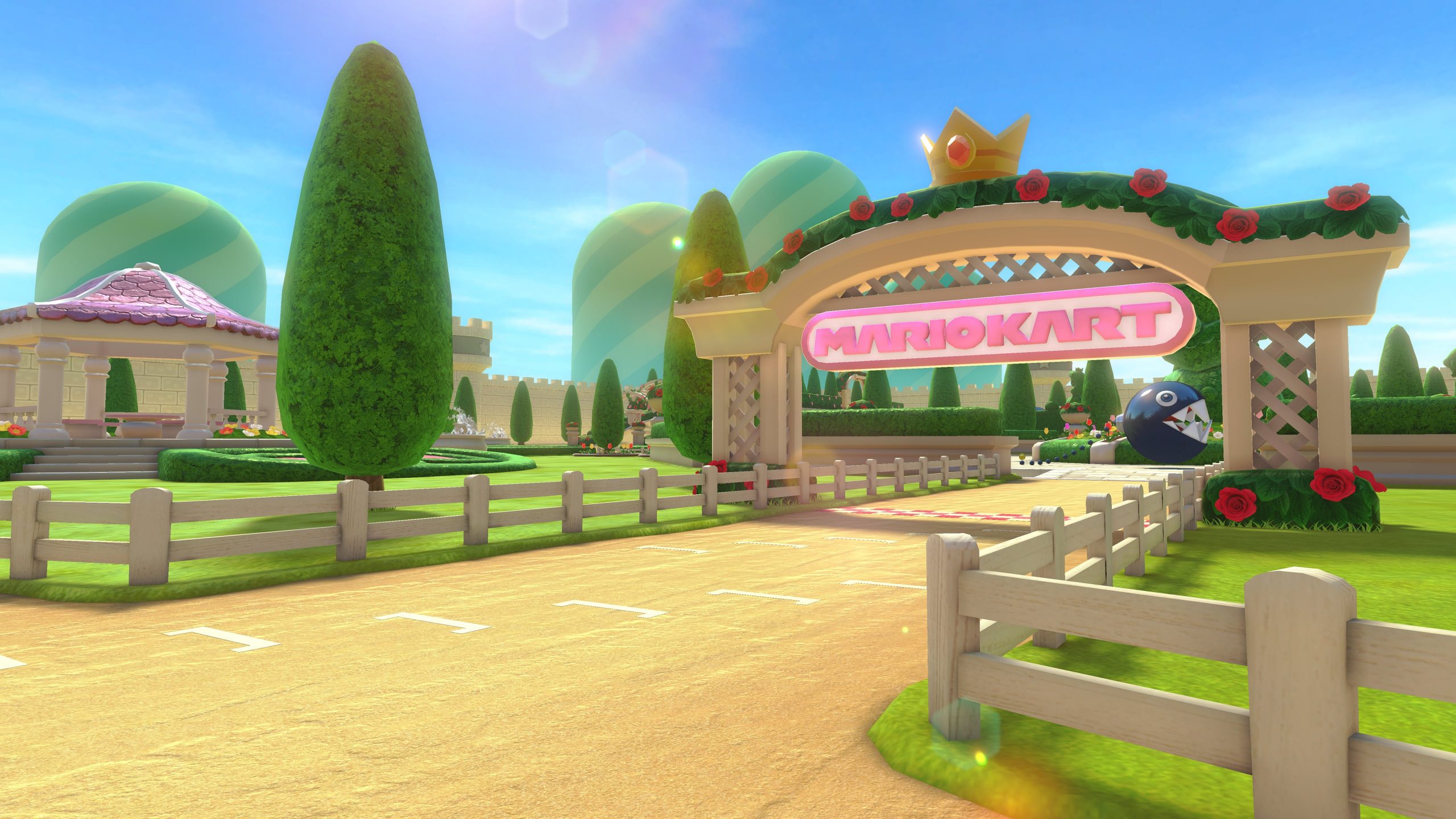 Peach Gardens and Merry Mountain join Mario Kart 8 Deluxe Booster.