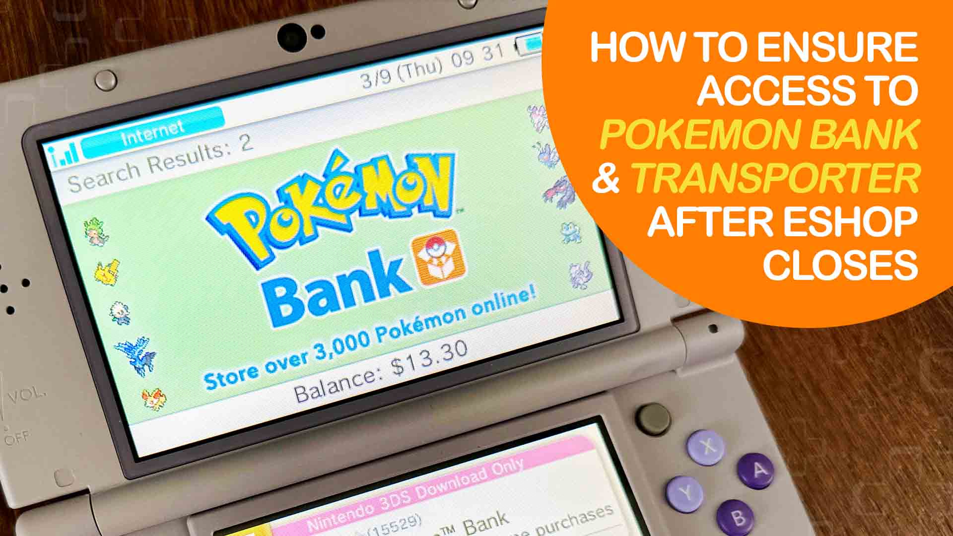 How to Access Pokémon Bank/Poké Transporter After 3DS Closure