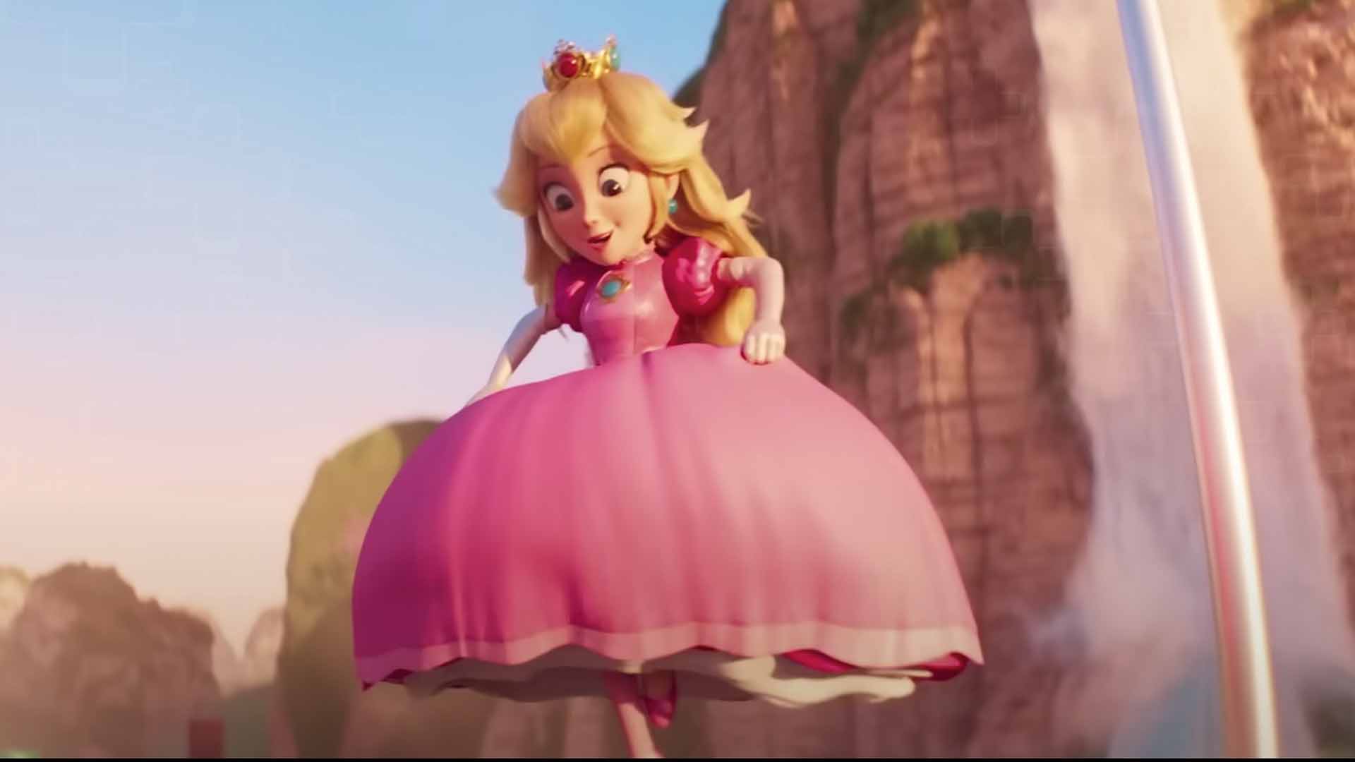 THE SUPER MARIO BROS. MOVIE Princess Peach Training Course Clip (2023) 