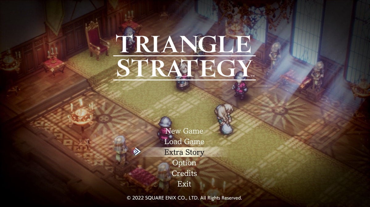 4 экстра игра. Triangle Strategy. Extra credit игра. Triangle Strategy Vanillaware. Triangle Strategy 12 Episode.