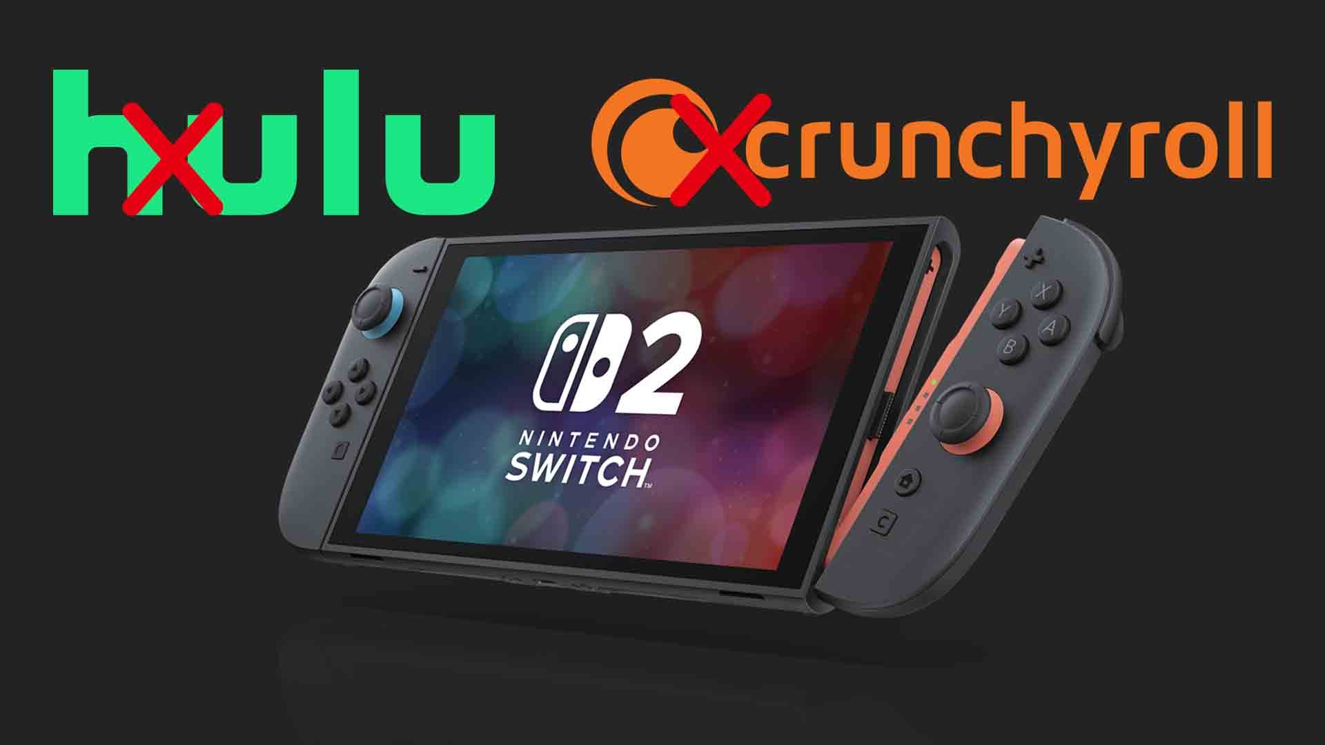 Hulu and Crunchyroll apps won’t work on Switch 2, among other video apps