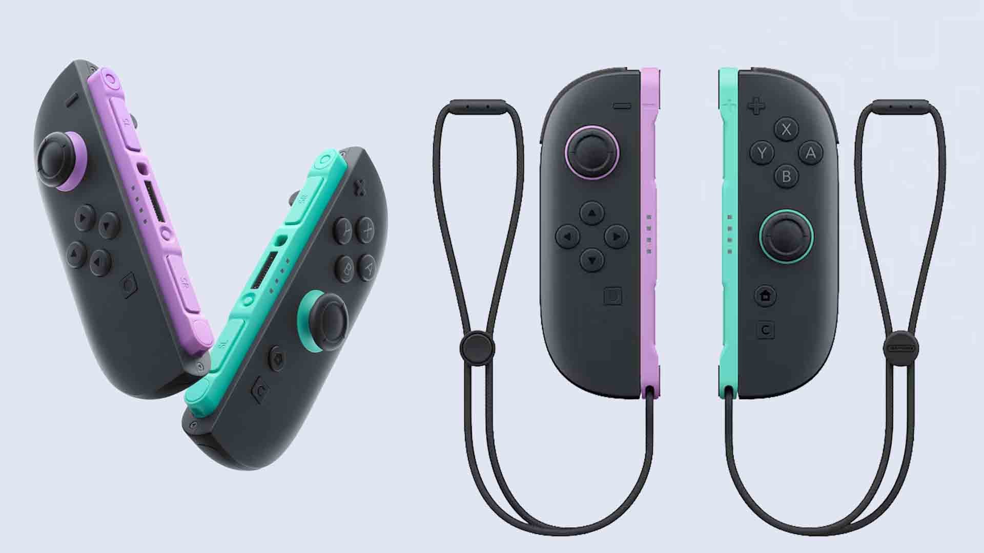 新型NINTENDO SWITCH JOY-CON Amazon.com: Nintendo Neon Purple/Neon Orange Joy-Con (L-R