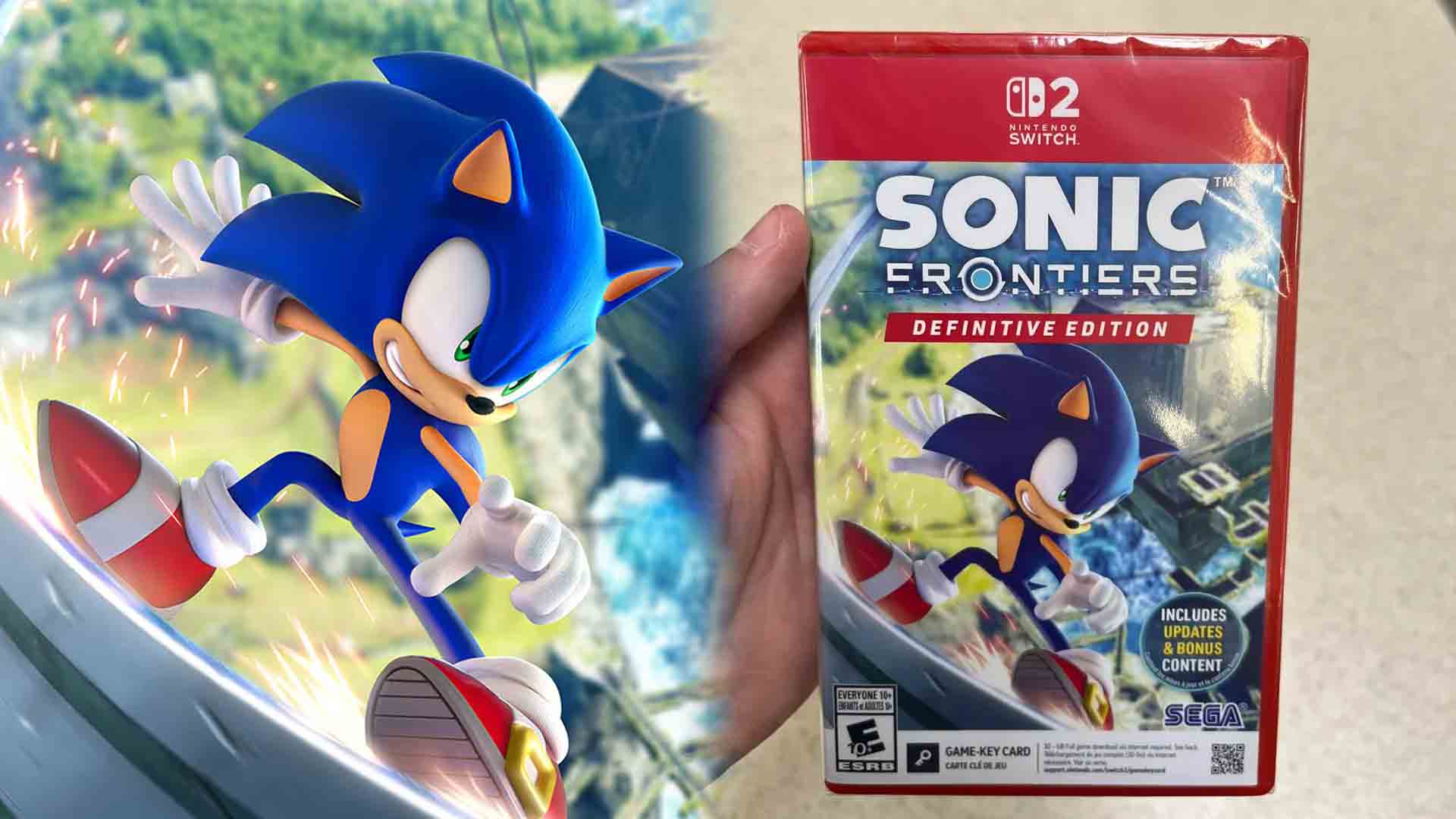 Sonic Frontiers: Definitive Edition for Switch 2 has reportedly been spotted at a retailer