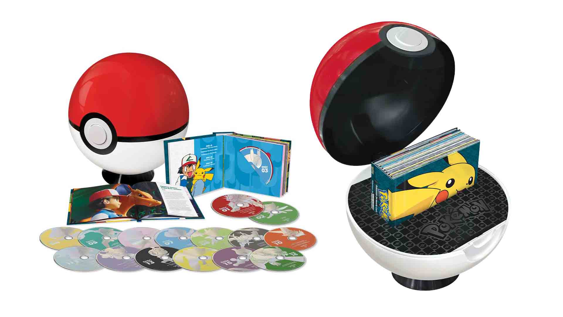 Pokémon 24-movie Blu-ray collection comes in a Poké Ball-shaped