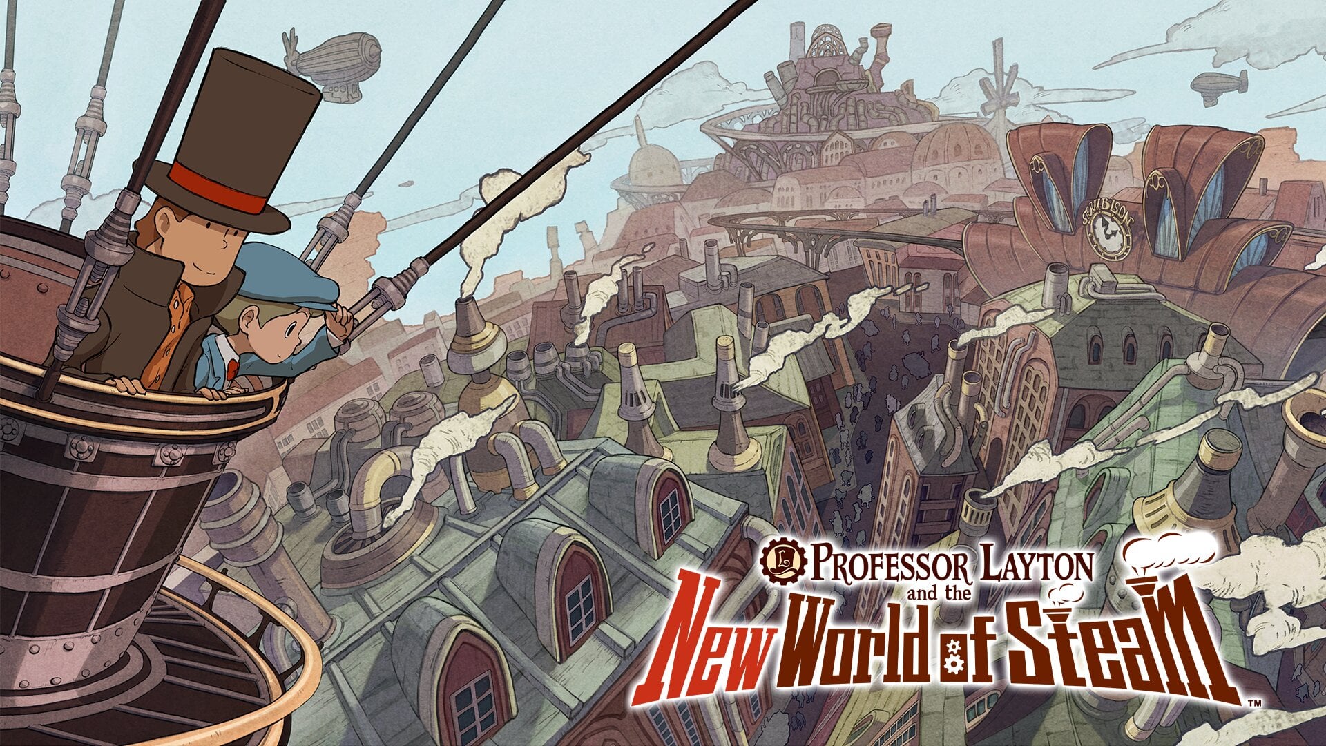 Professor Layton and the New World of Steam puzzles in a December release