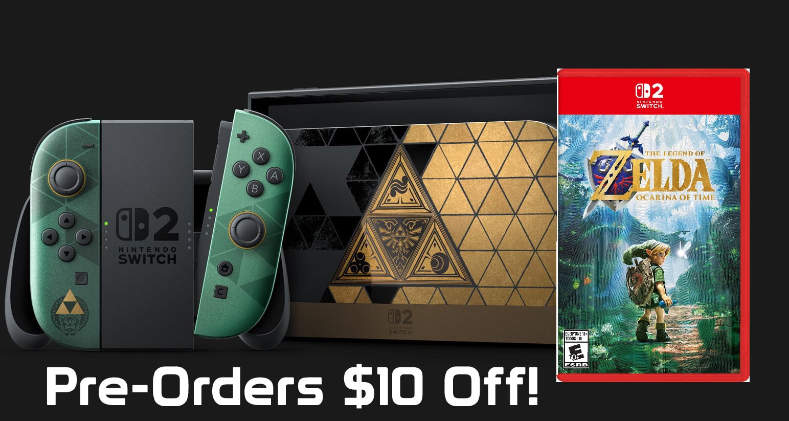 Ocarina of Time Switch 2 Pre-Orders Discounted by $10, Plus More Zelda Deals and Restocks